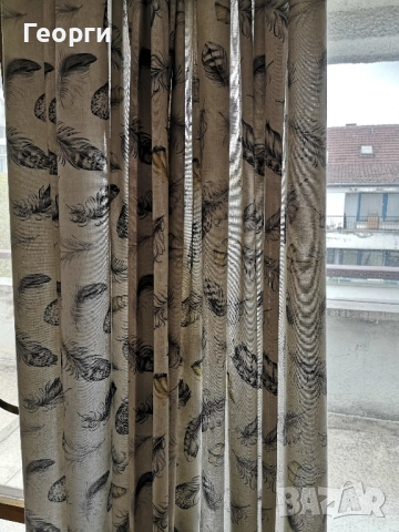 Светло сиви пердета - 2 броя, 197 х 140 см, снимка 4 - Пердета и завеси - 52558725