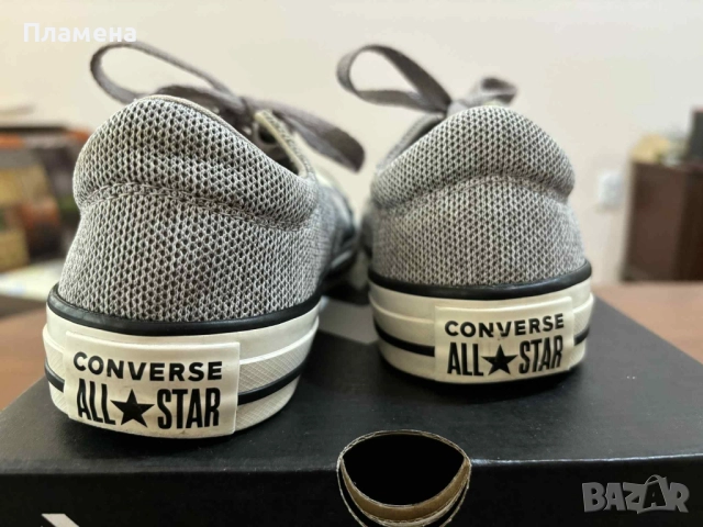 Converse кецове в сиво носени 37-38 , снимка 4 - Кецове - 52027943
