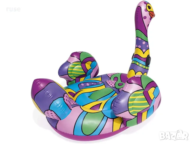 НОВИ! Надуваем остров 1.9м Щраус BESTWAY Ostrich Pop Kunst, снимка 3 - Надуваеми играчки - 49074064