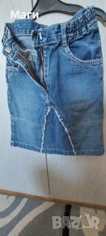 Детска дънкова пола, снимка 4 - Детски рокли и поли - 38174067