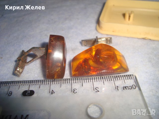 СТАРИ РУСКИ КЕХЛИБАРЕНИ БУТОНЕЛИ НАТУРАЛЕН БАЛТИЙСКИ КЕХЛИБАР СССР с КУТИЙКА 26247, снимка 3 - Антикварни и старинни предмети - 37620064