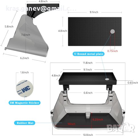 Органайзер на централната конзола за Tesla Model 3/Y, снимка 8 - Аксесоари и консумативи - 44297642