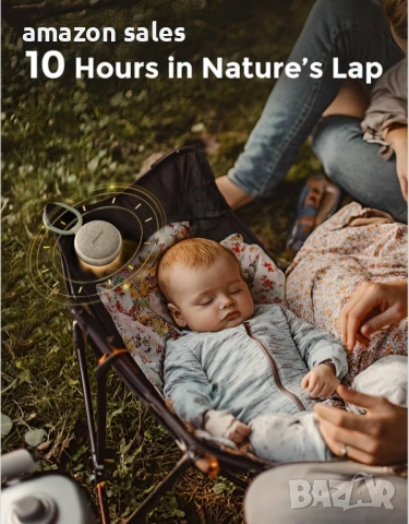 Преносима звукова машина Momcozy с нощна светлина, машина за бял шум за бебета, 20 успокояващи звука, снимка 5 - Бебефони - 54088623