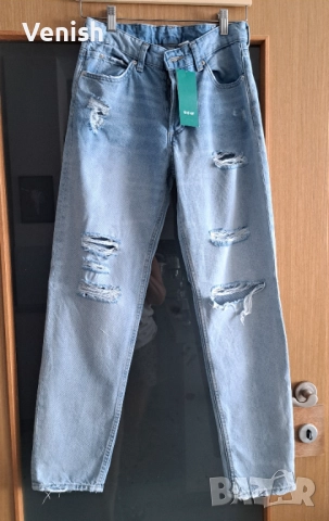 Нови дънки H&M 2бр и пончо, снимка 3 - Дънки - 51532112