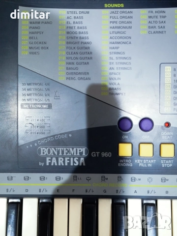 Синтезатор BONTEMPI by FARFISA , снимка 4 - Синтезатори - 56512459