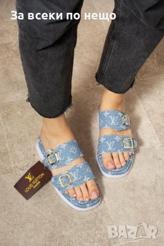 Louis Vuitton Дамски Чехли Луис Витон - Налични Различни Цветове Код E602, снимка 5 - Чехли - 50957568