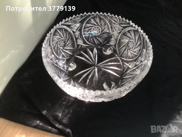 Кристална фруктиера/ купа, снимка 5 - Други - 53227273