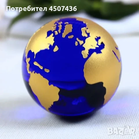 Кристален глобус Земя-глобус Земна сфера със стойка,Астрономически орнамент, снимка 7 - Декорация за дома - 51075693