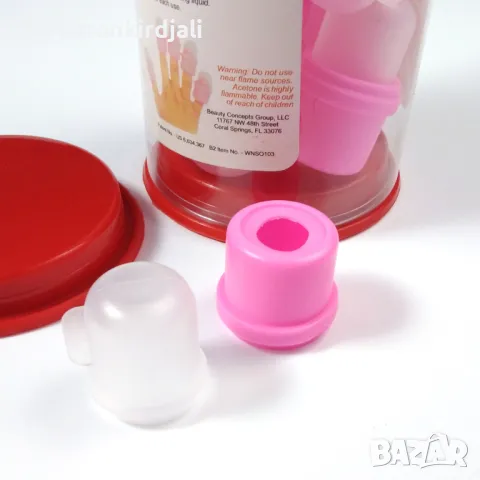 Контейнери за сваляне на гел лак 10 броя, снимка 4 - Педикюр и маникюр - 49009248