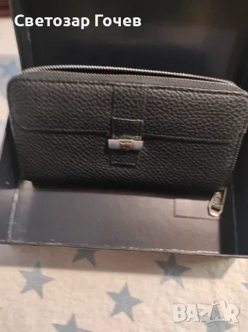 Кожено портмоне Трусарди, снимка 5 - Портфейли, портмонета - 48477632