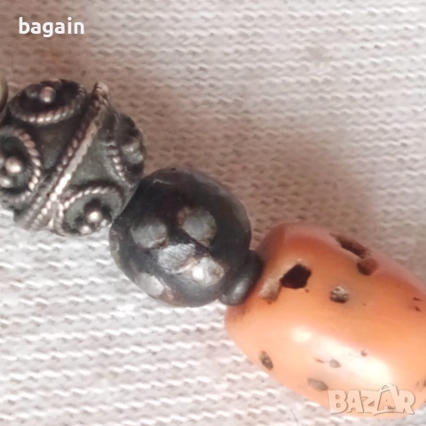 Огърлица. Сребро с корали., снимка 4 - Колиета, медальони, синджири - 52703635