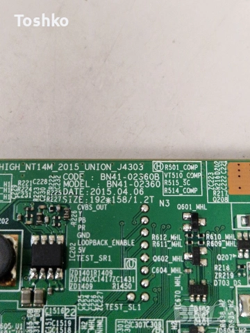 SAMSUNG UE32J5200AW MAIN BN41-02360B BN94-08318A TCON BN4102111A BN95-02146B PANEL CY-JJ032BGLV1H, снимка 2 - Части и Платки - 53999515