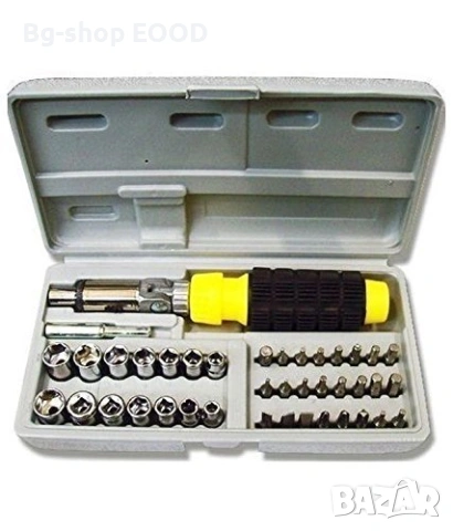 Пълен комплект отвертка с Гъвкаво рамо и аксесоари, 41в1, снимка 11 - Куфари с инструменти - 54089410