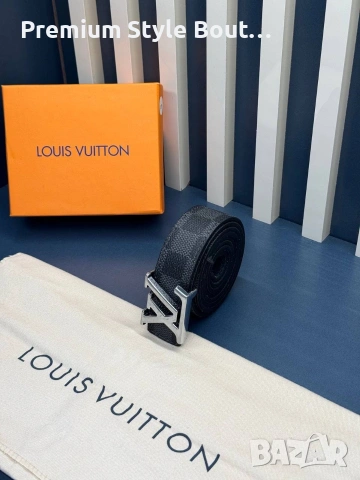 Колани Louis Vuitton от естествена кожа в кутия 3см, снимка 5 - Колани - 53933837
