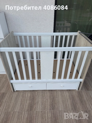 Детска кошара с матрак/люлееща