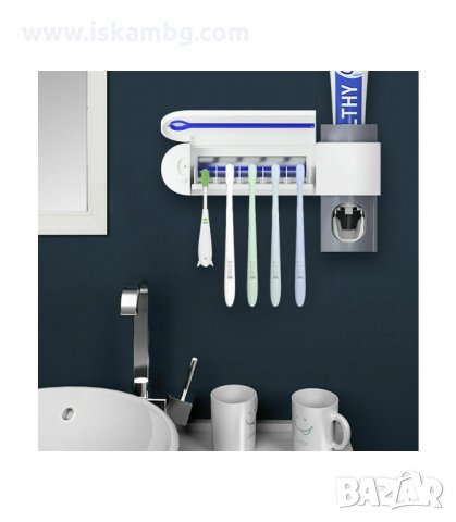 UV СТЕРИЛИЗАТОР ЗА ЧЕТКИ ЗА ЗЪБИ 3 В 1, ПОСТАВКА, ДОЗАТОР ЗА ПАСТА - код 2846, снимка 8 - Други - 33914879