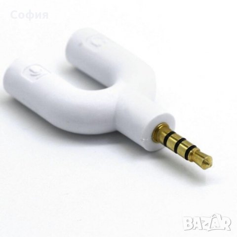 3.5мм аудио жак, разклонител, сплитер за слушалки, микрофон НАЛИЧНО!!!, снимка 2 - Друга електроника - 31609834