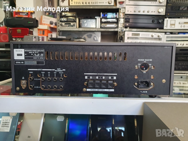 Усилвател SONY TA-11 В отлично техническо и визуално състояние., снимка 8 - Ресийвъри, усилватели, смесителни пултове - 35502573