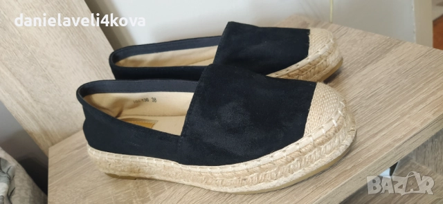 Еспадрили естествен велур, снимка 2 - Дамски ежедневни обувки - 52445374