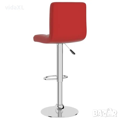 vidaXL Бар табуретка, виненочервена, изкуствена кожа, снимка 5 - Столове - 56147022