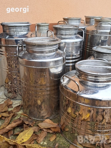 италиански иноксови съдове за мляко, вино, зехтин и др. 50л. и 30л. неръждавейка, снимка 3 - Други - 52431447