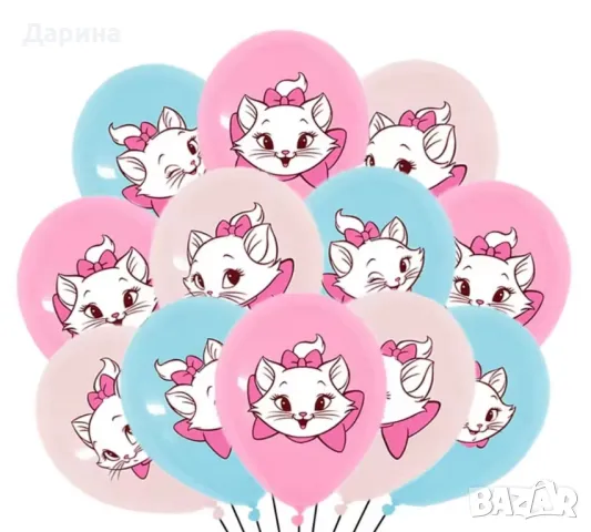 Парти сет балони коте Мари, снимка 4 - Други - 43502467