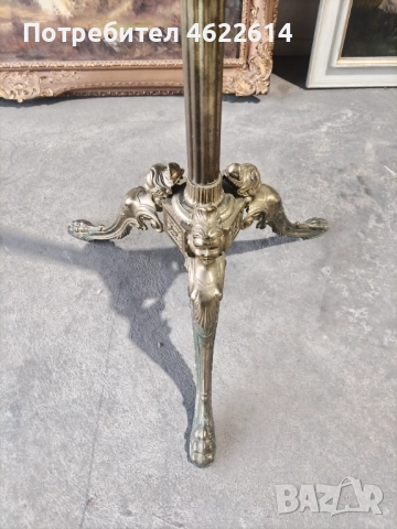 МНОГО КРАСИВА БАРОКОВА ЗАКАЧАЛКА ОТ БРОНЗ , снимка 4 - Антикварни и старинни предмети - 52749144