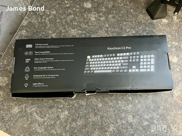 Механична клавиатура Keychron C2 Pro (Full Size, Hot-Swappable, Brown Switches, QMK/VIA)  , снимка 2 - Клавиатури и мишки - 56149813