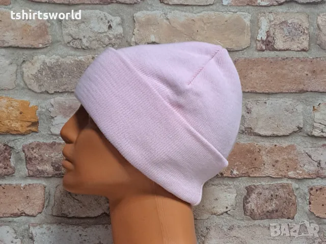 Нова зимна дамска/детска шапка в светлорозов цвят, снимка 5 - Шапки - 47663852