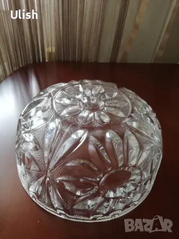 Дебелостенна кристална купа, снимка 4 - Аксесоари за кухня - 49839935