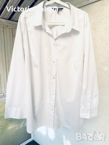 Голяма бяла риза ULLA POPKEN , снимка 8 - Ризи - 38250326