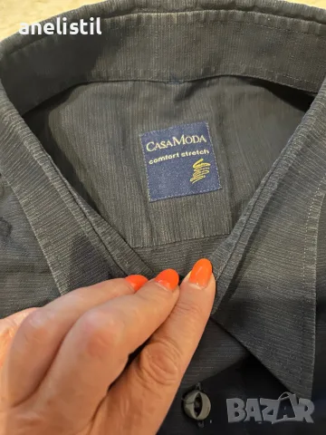 Мъжка риза Casa Moda Comfort Stretch – голям размер, гр. об. 150 см, снимка 2 - Ризи - 56154467