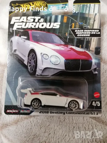 💕🧸  Hot Wheels 2018 Bentley Continental GT3 Fast end furious Premium