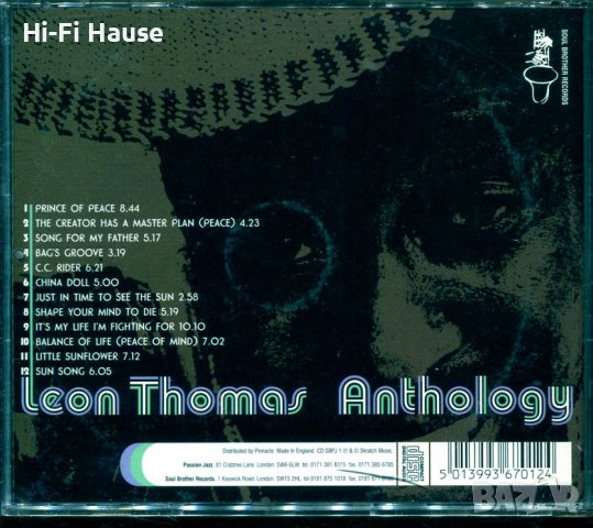 Leon Thomas Anthology, снимка 2 - CD дискове - 37718260