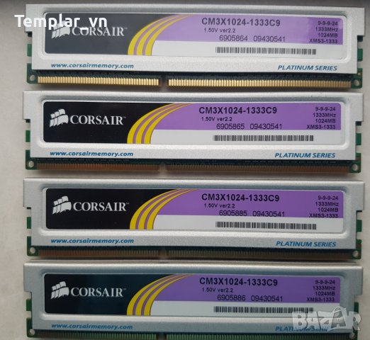 GSKILL OCZ  KINGSTON CORSAIR 4 gb DDR3-1600 //CORSAIR 4x1 DDR2/3 идр., снимка 13 - RAM памет - 36650122