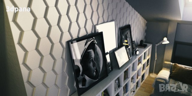 Декоративни 3D панели - 3д гипсови пана, стенни облицовки 0044, снимка 3 - Облицовки - 38912213