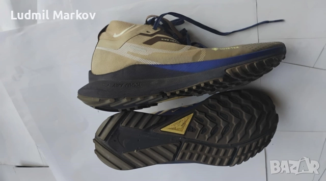 Маратонки 2024 Nike Pegasus Trail4- GORETEX,React Soles- почти нови, цвят Khaki Citron Tint, 120 лв., снимка 11 - Маратонки - 52733385