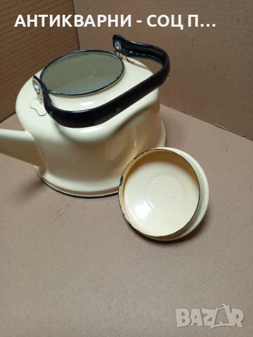 Соц Стар Емайлиран Чайник., снимка 5 - Антикварни и старинни предмети - 50813711