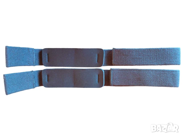 Ленти за вдигане на тежести, 2 бр, 60х4 см, Черни