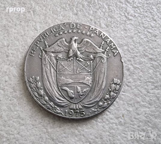 Монета. Панама. ½  балбоа . 1975  година