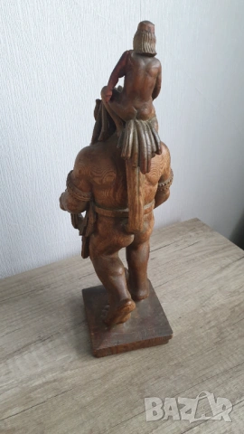 Стара дървена фигура на Трол, снимка 5 - Антикварни и старинни предмети - 53242954