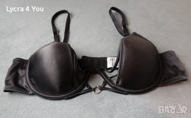 80В черен сатенен сутиен от Mister*Lady, снимка 11 - Бельо - 42795158