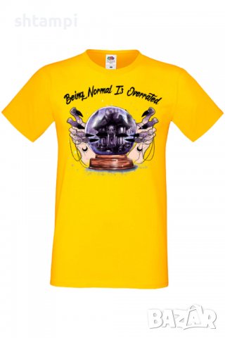 Мъжка тениска Being Normal Is Overrated,Halloween,Хелоуин,Празник,Забавление,Изненада,Обичаи,, снимка 9 - Тениски - 38132831