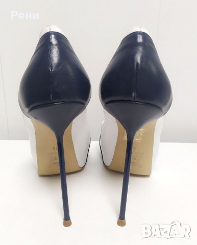 Дамски обувки на висок тънък ток VIA MAESTRA естествена кожа, снимка 5 - Дамски елегантни обувки - 37651974