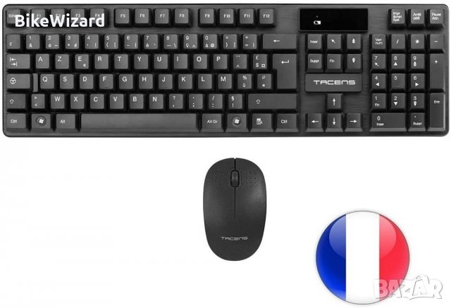 Tacens Anima ACPW0FR Безжичен гейминг пакет клавиатура и мишка 1200 DPI НОВА