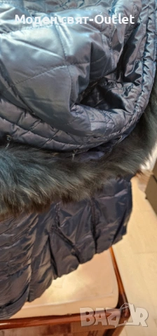 Страхотно яке с гъши пух и естествен косъм-лисица, снимка 5 - Якета - 53279717