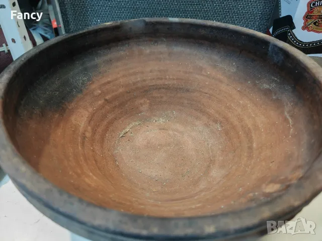 Стара голяма керамична купа 37/14 см, снимка 7 - Антикварни и старинни предмети - 47720442