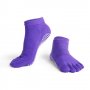 Чорапи за йога с пръсти, едноцветни (400731) Меки къси чорапи с пръсти, без пета. Подходящи за йога,