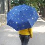 2432 Сгъваем автоматичен чадър на сърца, с UV защита