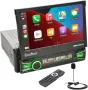  Bluetooth автомобилно радио,съвместимо с Apple Carplay Android Auto Wireless,7-инчов автом прибиращ, снимка 1